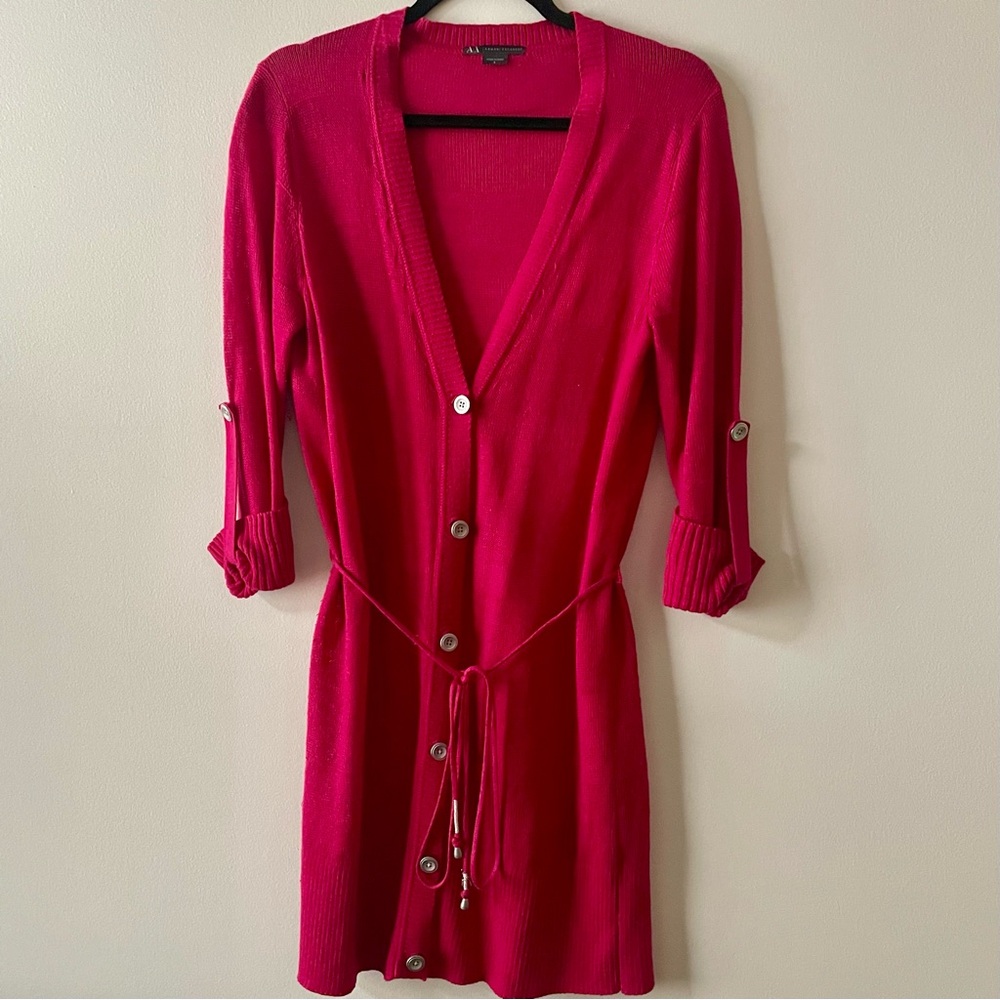 A/X Armani Exchange Cardigan Sweater hot pink